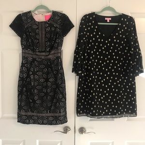 2 black dresses Lilly Pulitzer